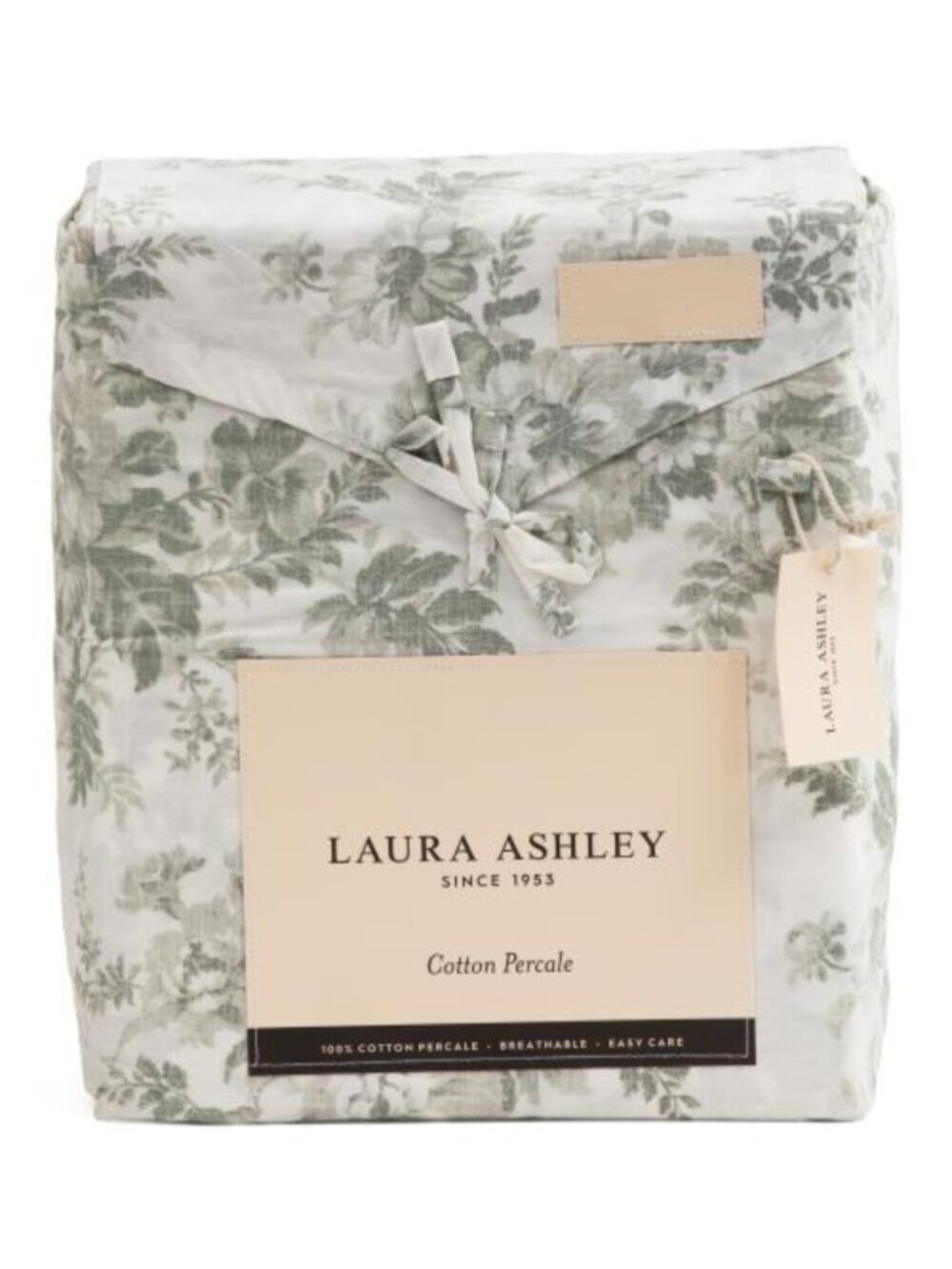 LAURA ASHLEY Cotton Percale Floral Sheet Set